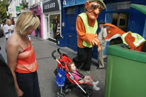 Bui Bolg street performers on High Street, Kilkenny